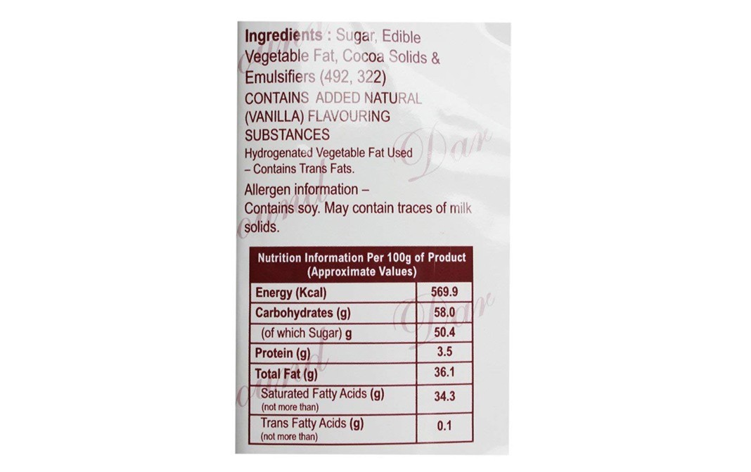 Morde Dark Compound Chocolate (CO D15)    Pack  400 grams